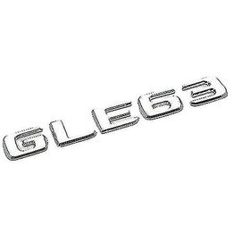 Silver Chrome Gle63 Car Letter Number Rear Boot Badge Emblem For Mercedes Benz