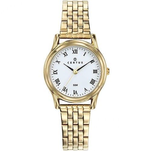 Vends Montre Femme Certus 630690 Chiffres Romains Couleur Or Étanche 50m