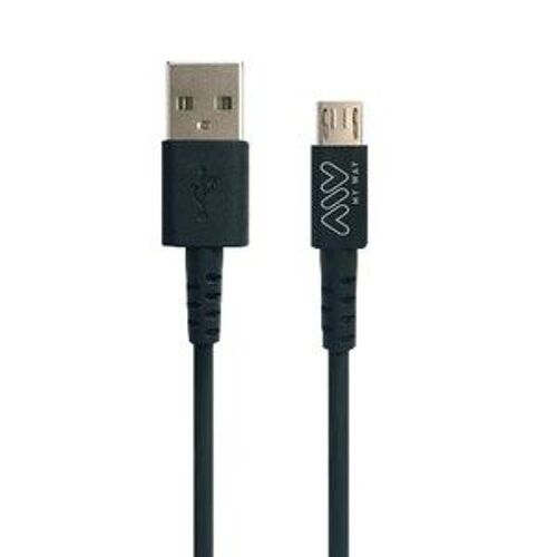Myway Cable Usb A Vers Micro Usb 1m Noir