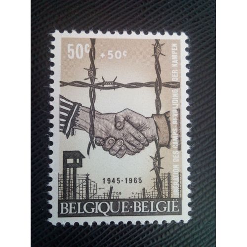 Timbre Belgique Yt 1329 Libération Des Camps 1965 ( 80505 )