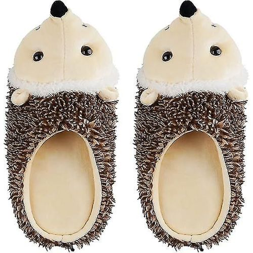 Bande Dessinée Hérisson Microfibre Pantoufles Lavable Vadrouille Pantoufles Pour Nettoyer La Poussière Et Les Cheveux De Sol À La Maison De Bureau (Femmes) Tailles 37-38