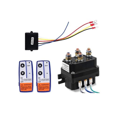 12v 250a Winch Remote Contactor Winch Control Solenoid Relay Twin Remote Kit Car Moto Off Roa