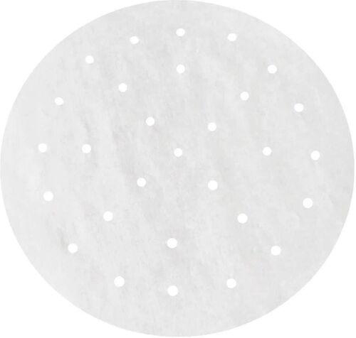 100 Pièces 9 Pouces Perforé Papier Bambou Cuiseur Vapeur Papier Doublures Steamer Ao - D