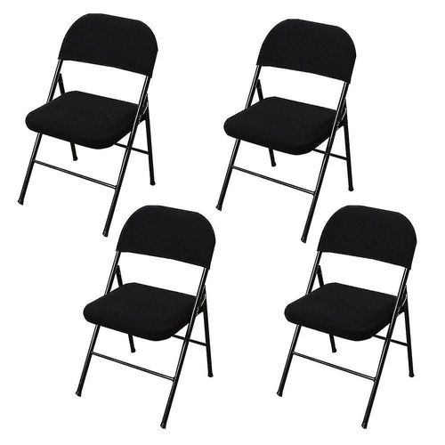 4 Pcs Chaise Pliante Split Seat Cover Pour Party Wedding Home