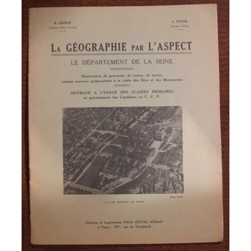 La Géographie Par L'aspect (Le Département De La Seine)