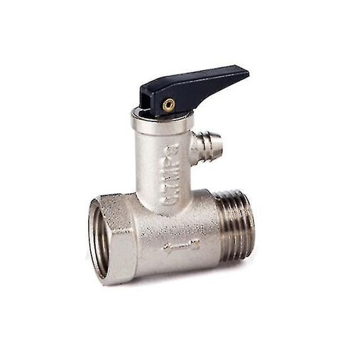 Soupape de surpression de sécurité de la chaudière Premium pour chauffe-eau Température maximale: +100c Pression maximale: 8 Bar 2x1/2 " Nickel Plaqué Laiton Fileté