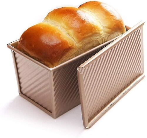 Loaf Pan With Cover, Bread Baking Mould Cake Toast Box, Non-Stick