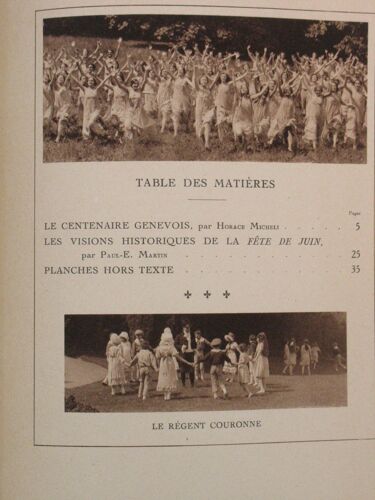Album Du Centenaire Genevois : Les Fêtes De Juin 1914