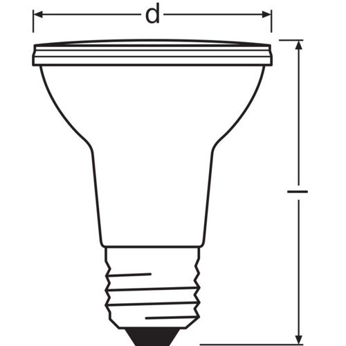 Ampoule Spot Led Ledvance/Osram E27 6,4w 350lm 2700k 36º Ip20 Dimmable