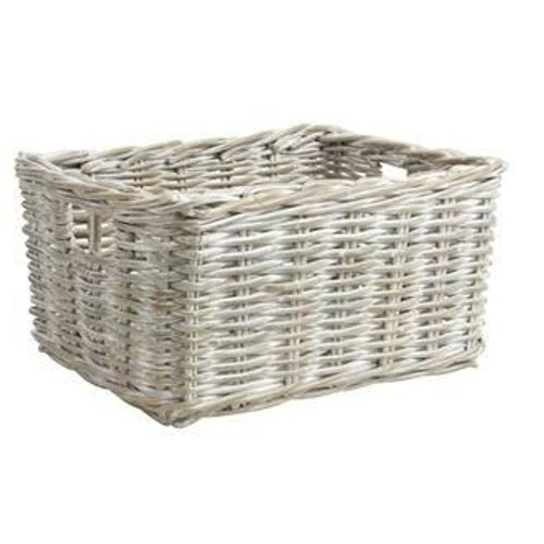 Corbeille De Rangement En Poelet Blanc