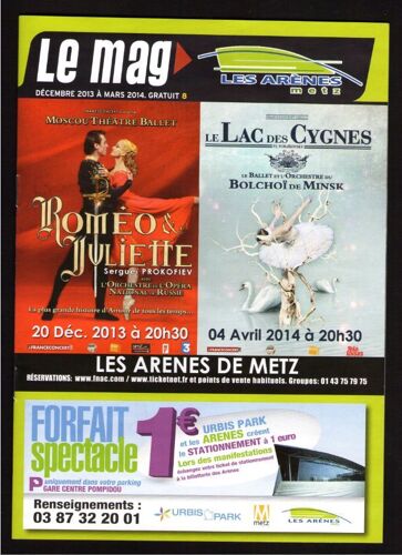 Magasine Magazine Le Mag Les Arènes De Metz Programmation De Décembre 13 À Mars 2014