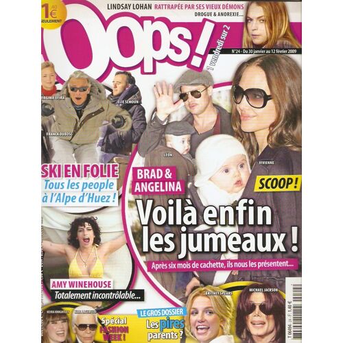 Zac Efron 1/2p/ Avril Lavigne 1p/ Amy Winehouse 1p/ Virginie Efira 1/2p/ Marisa Miller 1p/ Lindsay Lohan 1p/ Johnny Hallyday 1p/ Hilary Duff 1p/ Angelina Jolie Brad Pitt 2p/ Michael Jackson 1/2p/ David Hasselhoff 1/2p/ Quentin Elias Aliage 1/2p/ 24