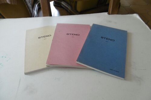 Bloc Steno Agrafé 200 Pages Lot De 3