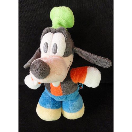 Doudou Dingo Noir Orange Bleu Jaune Disney Nicotoy D-713