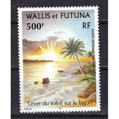 Wallis Et Futuna 1999 Poste Aerienne : Lever Du Soleil Sur Le Lagon - Timbre 500 F. Neuf ** Cote 13,10 