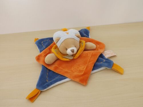 Doudou Ours Indidous Orange Bleu Doudou Et Compagnie
