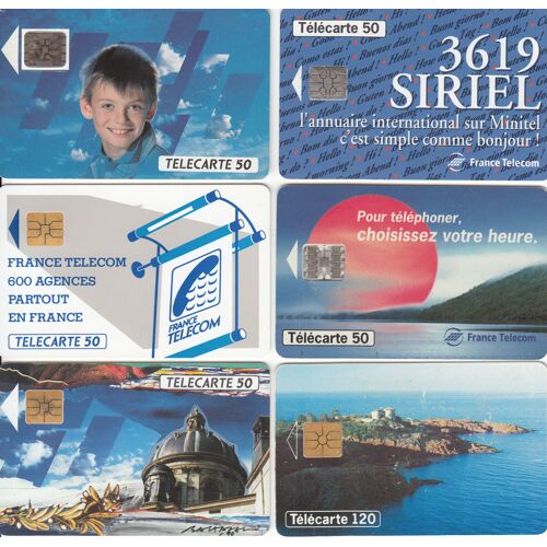 Télécartes France Télécom - Lot De 6