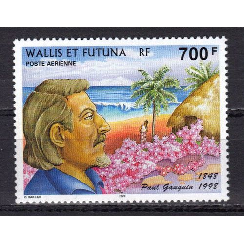 Wallis Et Futuna 1998 Poste Aerienne : 150è Anniversaire De La Naissance Du Peintre Paul Gauguin (1848-1903) : Portrait - Timbre 700 F. Neuf ** Cote 21,70 
