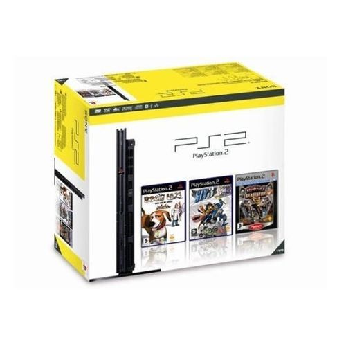 Console Playstation 2 (Ps2) - Pack Jeux Dog's Life + Sly 3 + Ratchet Gladiator