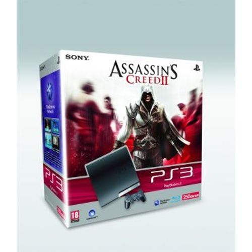 Console Playstation 3 Slim (250 Go) - Pack Assassin's Creed Ii