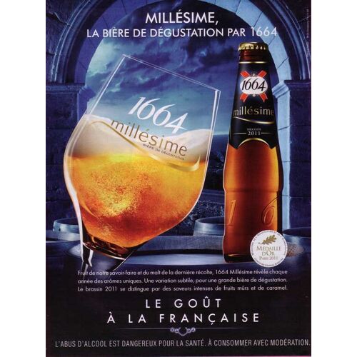 Publicité Papier - Bière 1664 De 2011