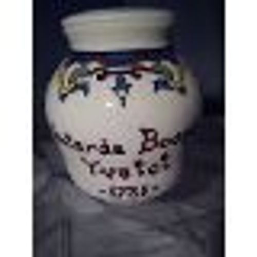 Pot De Moutarde Bocquet Yvetot En Opaline Sans Couvercle