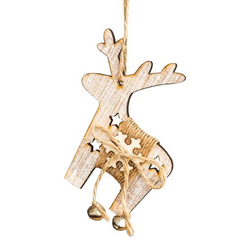 Christmas Decoration Ornaments Xmas Tree Elk Socks Wooden Hanging Pendants