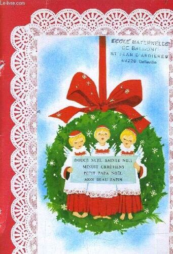 Nana Chante Noel Douce Nuit Sainte Nuit Minuit Chretiens Petit Papa Noel Mon Beau Sapin - Livre + Disque.