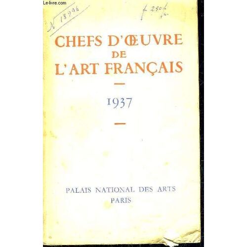Chef D'oeuvre De L'art Francais.
