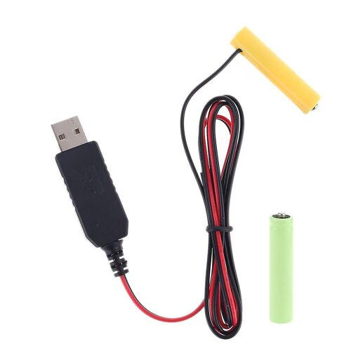 Lr03 Aaa Battery Eliminator 300cm Usb Power Supply Cable Replace 1-4pcs Aaa Battery For Electric Toy Flashlight Clock