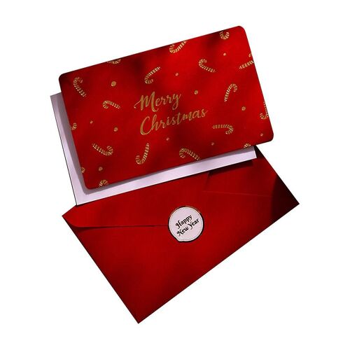 Joyeux Noël Carte De V?Ux Avec Enveloppe Cartes Postales D'affaires Invitations Cartes Du Nouvel An Noël Hiver Happy Holiday Party Cadeau 6pcs