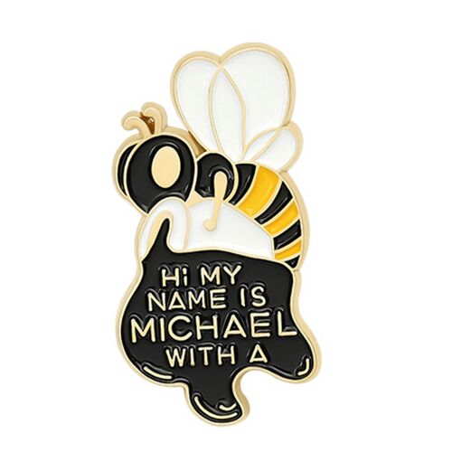 Custom Bee Set Homophonique Be Kind Save Bee Enamel Pin Brooches Bag Clothe Lapel