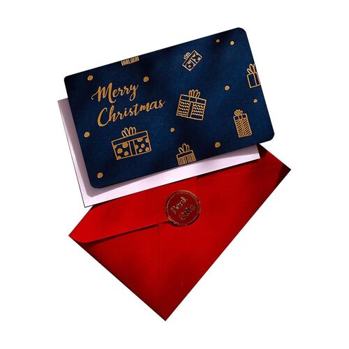 Joyeux Noël Carte De V?Ux Avec Enveloppe Cartes Postales D'affaires Invitations Cartes Du Nouvel An Noël Hiver Happy Holiday Party Cadeau 6pcs