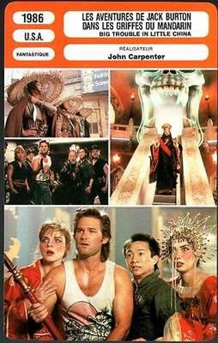 Fiche Monsieur Cinema Les Aventures De Jack Burton Dans Les Griffes Du Mandarin