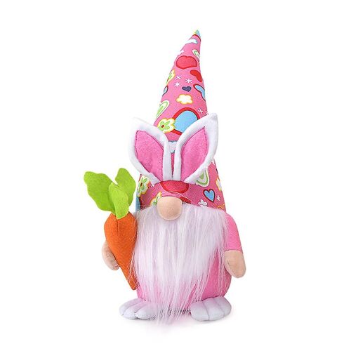 Rudolf Elfe lapin de Pâques fait à la main Ornements de Pâques sans visage Poupée 13in