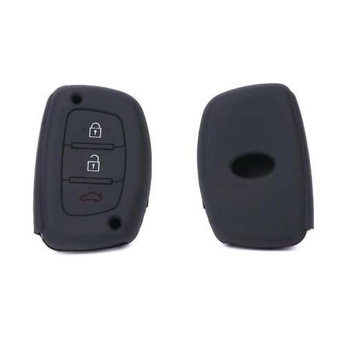 Silicone Car Key Case Cover 3 Buttons For Hyundai Ix25 Ix35 Creta