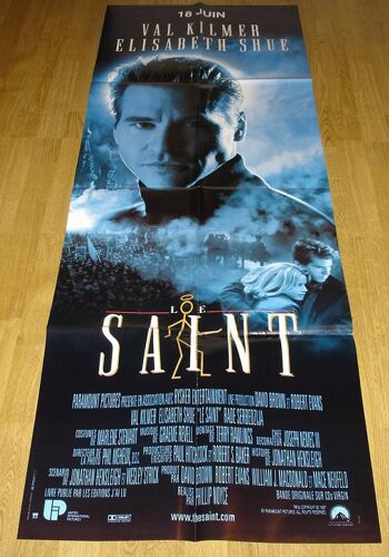 Le Saint - Affiche Originale De Cinéma - Format 60x160 Cm - Un Film De Philip Noyce Avec Val Kilmer, Elisabeth Shue, Rade Serbedzija, Valeri Nikolayev - Année 1997