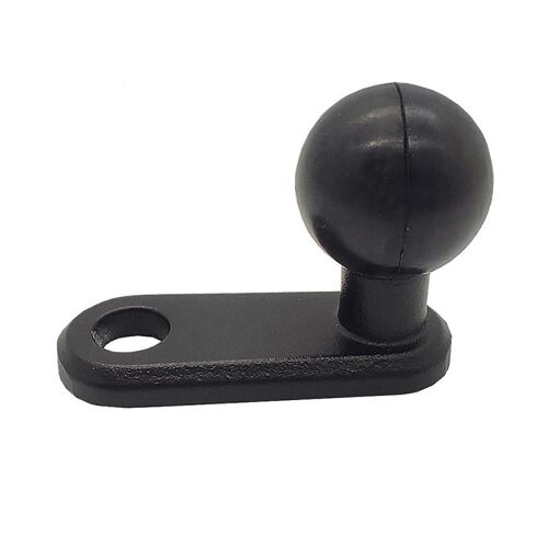 L Shape Aluminum Alloy Base Holder Rubber Ball Head Rearview Mirror For Motorcycle Electric Vehicles Cellphone