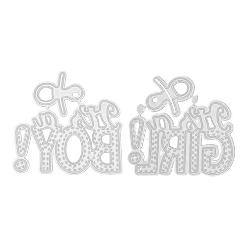Diy Handicrafts "Boy" "Girl" Art Word Cutting Dies Metal Cutting Stencils For Scrapbooking Album Stamp Paper Card Embossing Hand-Made Paper Mold