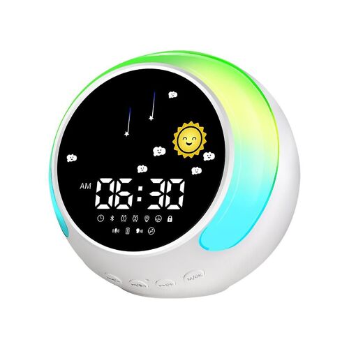 K5 Ai Smart Bluetooth-compatible Speaker Tabletop Alarm Clock With Colorfu Led