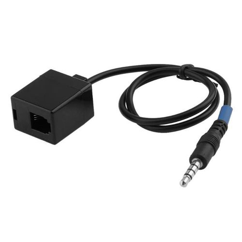 Adaptateur de câble d'extension Jack mâle 3,5 mm vers fil convertisseur femelle RJ9 4P4C