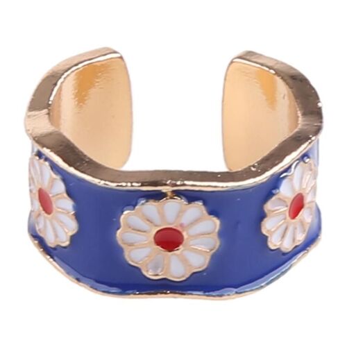 Petite Marguerite Goutte D'huile Bague D'ouverture Bijoux Bague D'été Cadeau Pour Femmes Filles