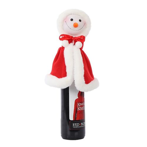 Christmas Wine Bottle Cover Covers For Champagne Red Wine Bottle Cover Decor