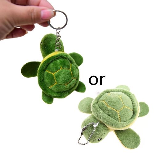 Tortue Plush Keychain Stuffed Animals Keyring Soft Cute Mini Cartoon Animal