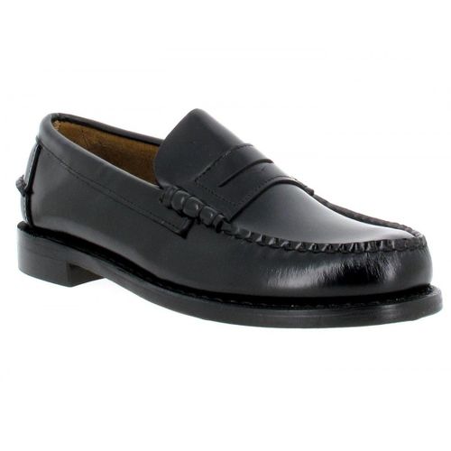 Mocassins Sebago Classic Pour Homme En Cuir. Noir