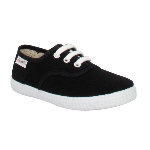 Tennis En Toile Pour Enfant Victoria 6613. Noir