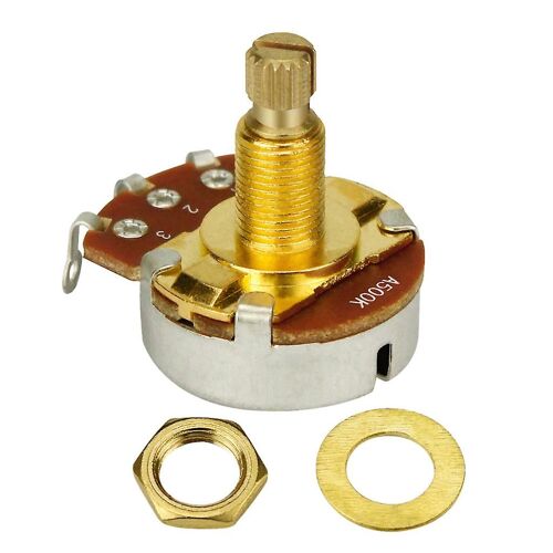 Arbre En Laiton Guitare Électrique Basse Volume Contrôle De Tonalité Pots Potentiomètre A500k