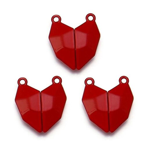 3set Love Heart Round Magnet Clasps Fit End Clasp Connectors Component