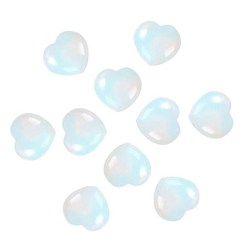 Heart Stones Crystals Healing Stones Set Natural Polished Peace Love Home Decor