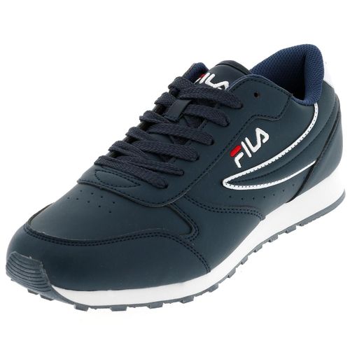 Chaussures Basses Cuir Ou Simili Fila Orbit Low Marine 37270 - Bleu - 41